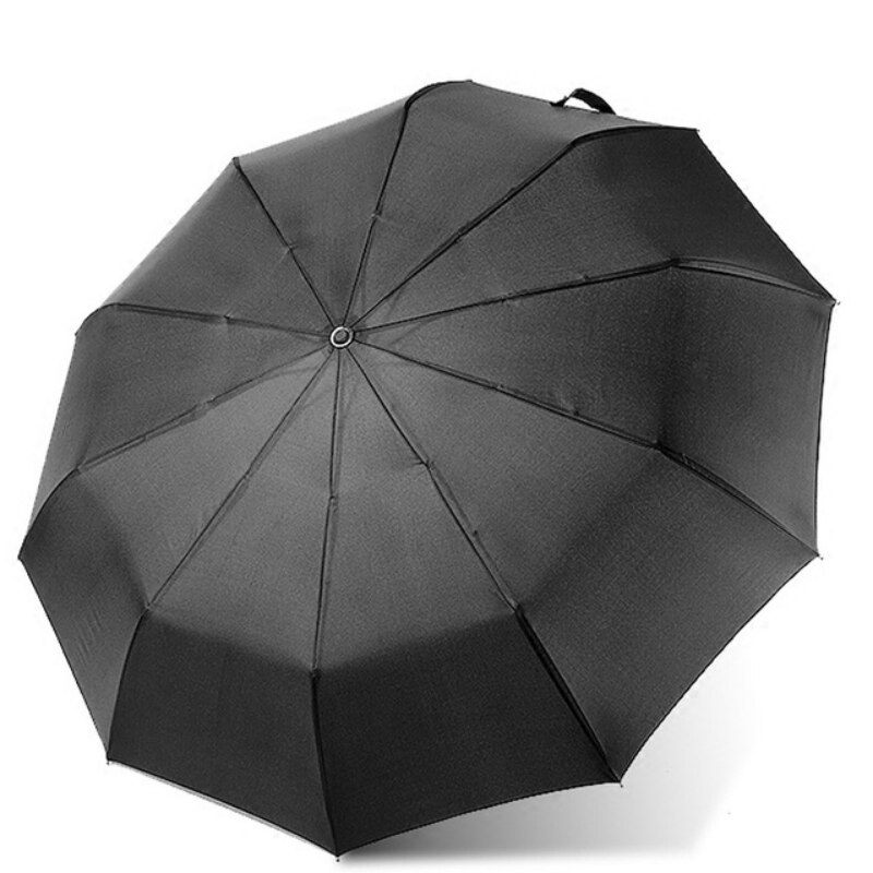 Wind Resistant Folding Automatic Umbrella Rain Two Individuals Use Luxury To Increase The umbrella Men Black Coating 10K Parasol