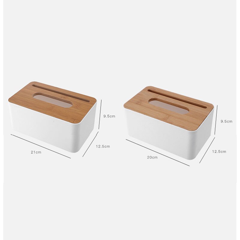 Bamboo Tissue Boxes Desktop Paper Towel Dispenser Living Room Plastic Remote Control Storage Box Napkin Holder Wipes Containers