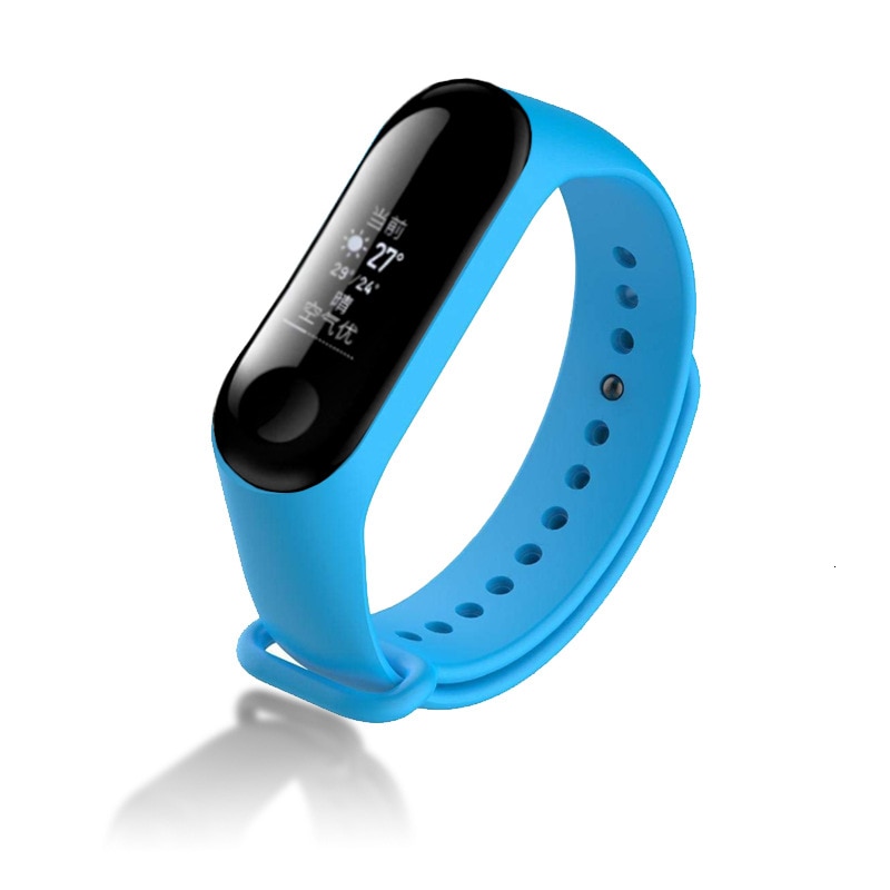 Smart strap for the Xiaomi mi band 4 replacement wrist strap, for the Xiaomi mi band 3 multicolor replacement bracelet strap: Blue