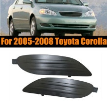 Voor 2005 Toyota Corolla Links + Rechts Auto Mistlamp Hole Cover Cap Accessoire Bumper Mistlamp Lampen cover Insert