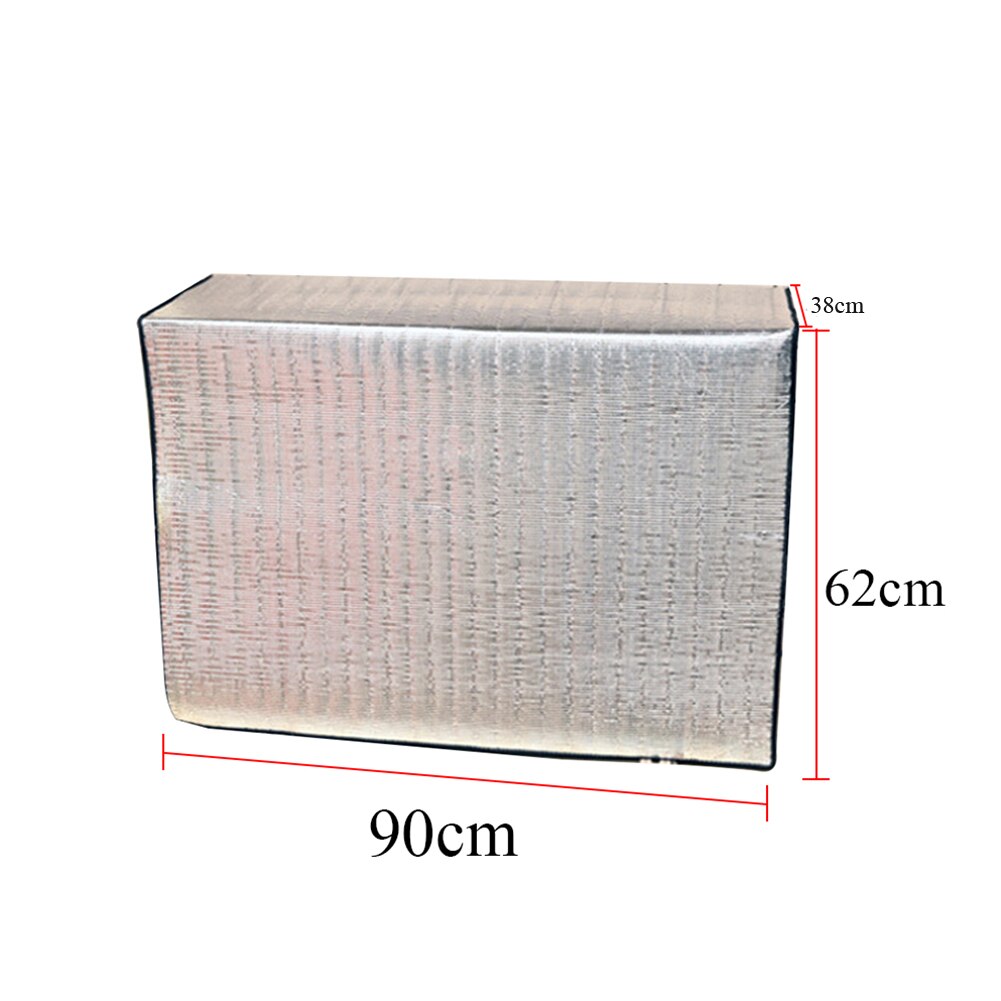 Double Sided Outdoor Air Conditioner Cover Waterproof Washing Cleaning Tools UV Resistant Organizer Aluminum Film Protective