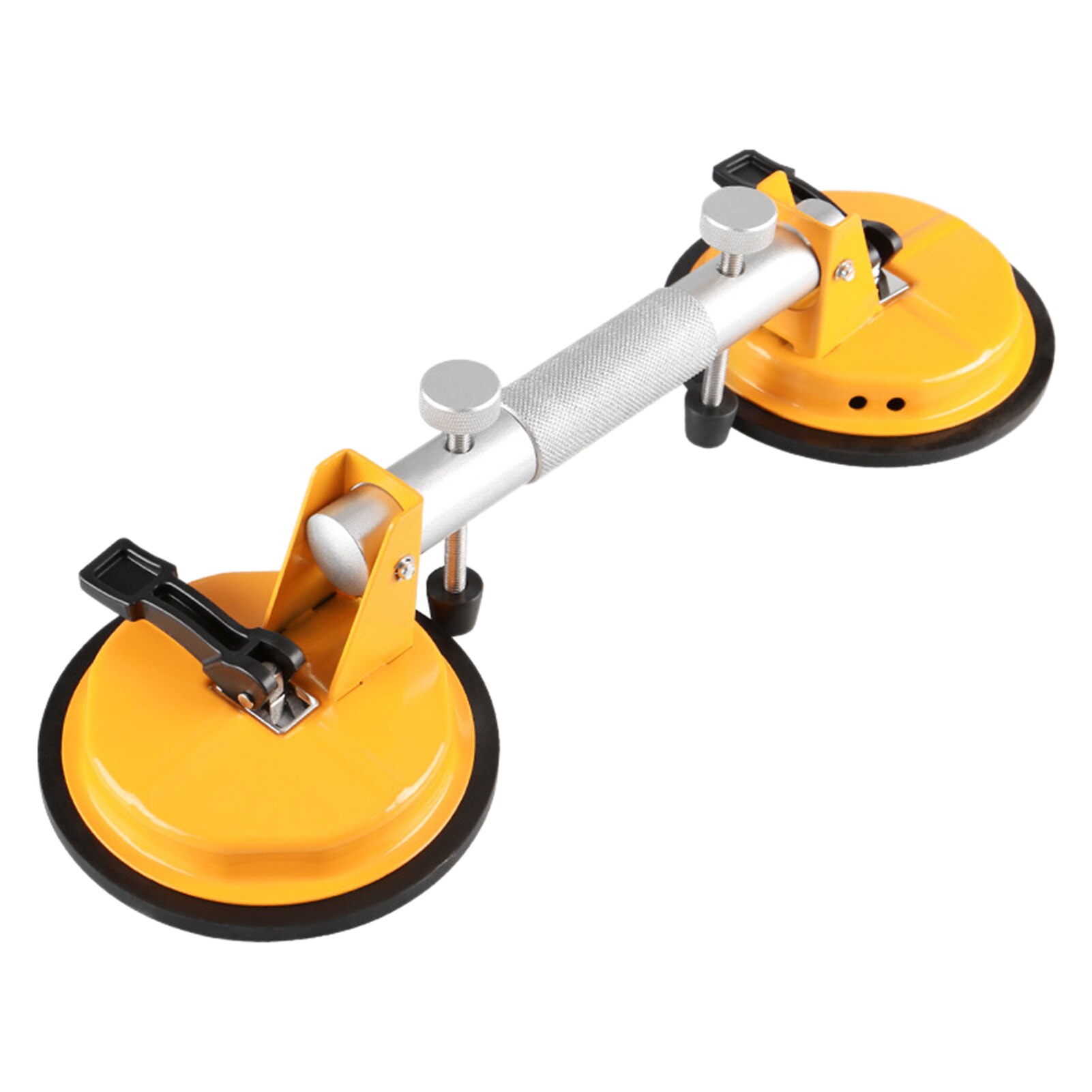 Gripper For Moving Glass Lifter Hand Tools Heavy Duty Home Portable Suction Cup Easy Use Double Handle Puller Dent: YELLOW