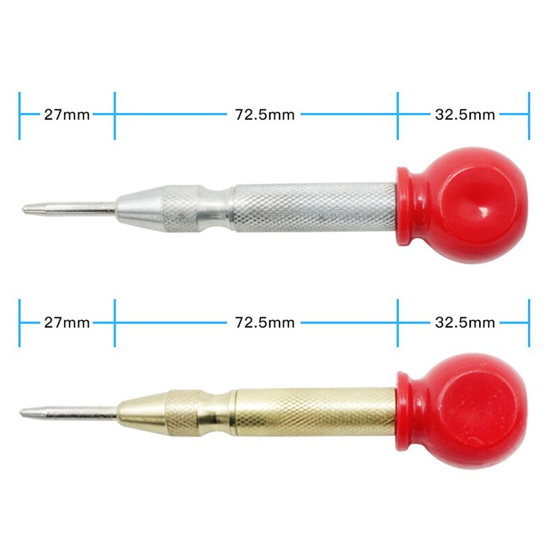 1pc 5 Inch Automatic Center Pin Punch Spring Loaded Marking Starting Holes Tool indentation mark woodworking tool bit