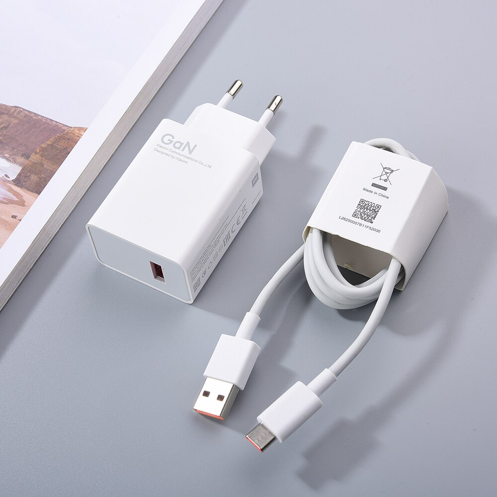 55w -gang-schnellladegerät, eu-schnellladeadapter, 6a usb-typ-c-kabel für xiaomi  mi 11, 10 , 10t lite, poco  x3 nfc, redmi note 10s