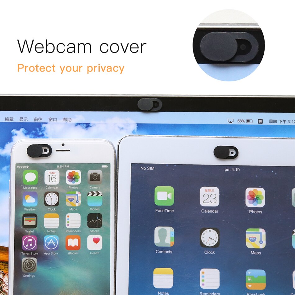 !ACCEZZ Webcam Cover Camera Cover For Macbook Laptop PC Tablet Universal Ultra-Thin Slider Plastic Private Stickers