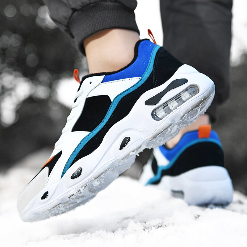 Winter plus fluwelen heren casual schoenen outdoor lage schoenen sportschoenen warme heren sportschoenen slijtvaste herenschoenen