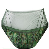 MYJ Portable Outdoor Camping Hammock Automatic Quick Opening Mosquito Free Hammock Fabric Hanging Bed Hunting Swing Pop-up tent: Camouflage