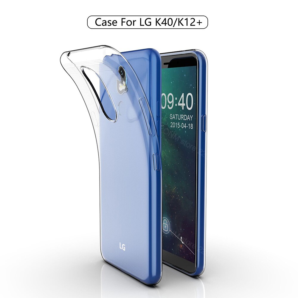per Il caso di LG K40 TPU silicone Trasparente Montato Cassa Molle Del Respingente per LG K12 Più X4 Trasparente Della Copertura Posteriore