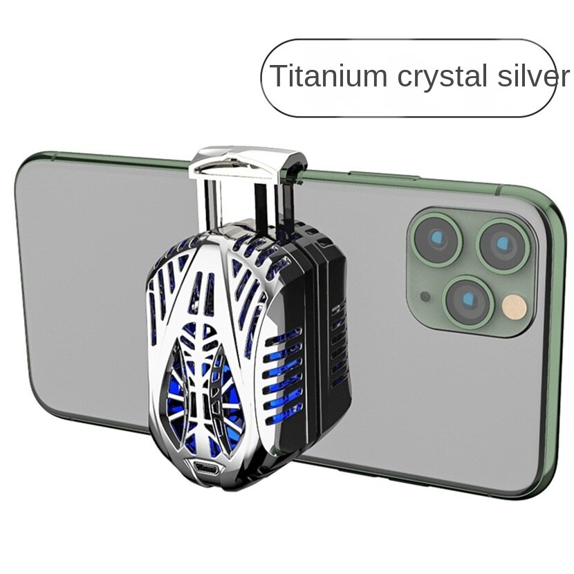 Neue Raptor Semiconductor Handy Kühler Tragbare Schnell Kühlung Aufgeladen Metall Lange Batterie Lebensdauer Spiel: SILVER
