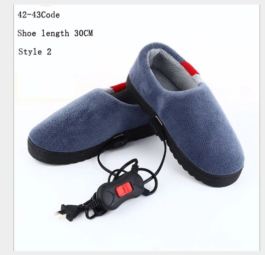 Elektrische Heizung Schuhe Elektrische Hausschuhe Baumwolle Fuß Wärmer Temperatur Einstellung Wiederaufladbare: Style 2