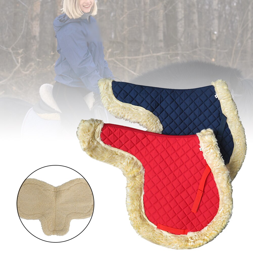 Tapis de selle de cheval équipement d'équitation couverture de siège partie de remplacement souple dos nu saut en plein air sport spectacle fournitures équestres