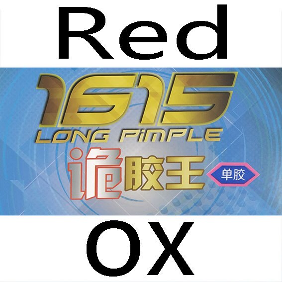 Original Double Fish 1615 MonsterTable Tennis Rubber Long Pimple Ping Pong Rubber Pips-Out Back Spin for 40+ Ball GYW1: red OX