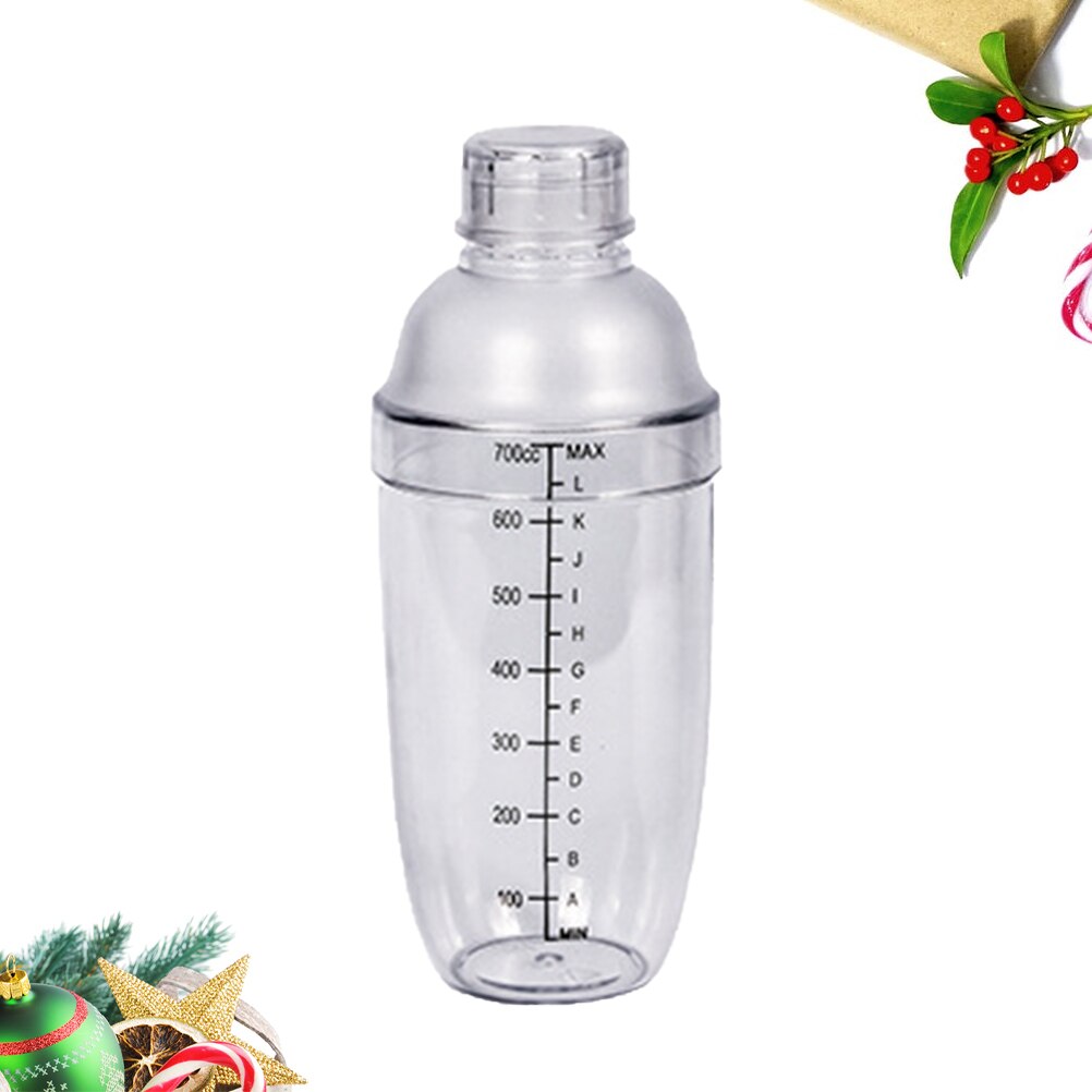 Restaurant for Cocktail Shaker Clear Bar Shaker Durable Practical Transparent 1PC: 8x22cm