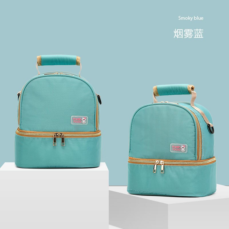 Sac à langer double couche pour maman, petit sac à dos pour maman, sac à langer pour bébé, organisateur de poussette, sacs isolants pour déjeuner: A3