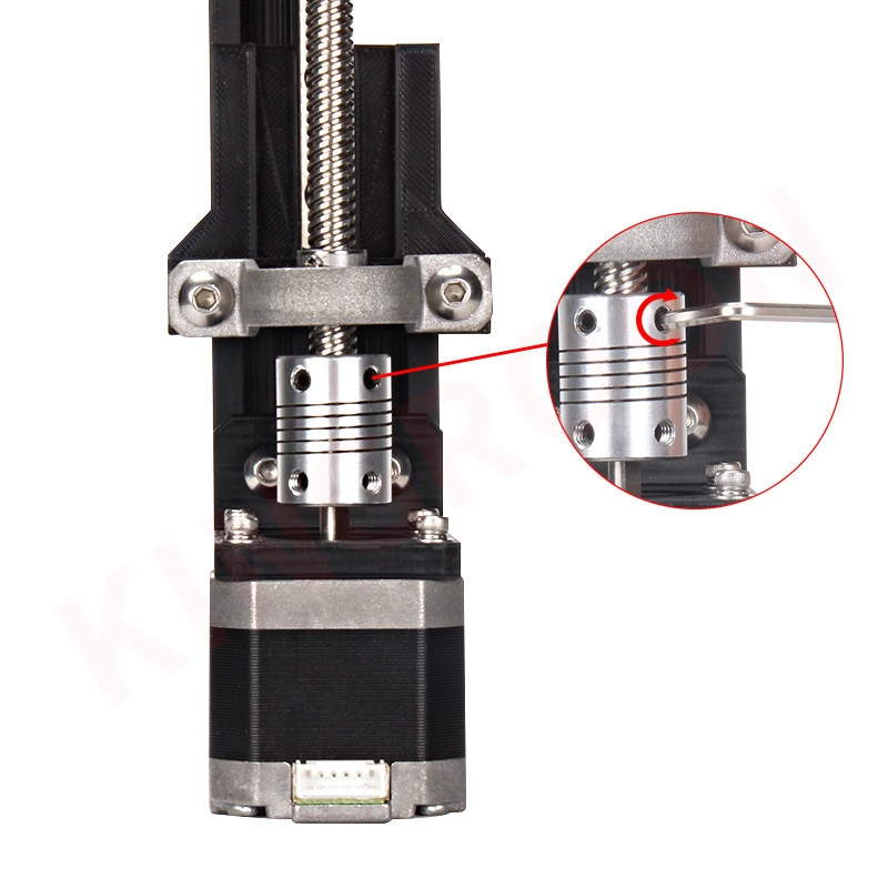 4 kpl alumiininen cnc-moottorin leuka-akselin liitin 5mm to 8mm joustava kytkin  od 19 x 25mm 3/4/5/6/6.35/7/8/10mm