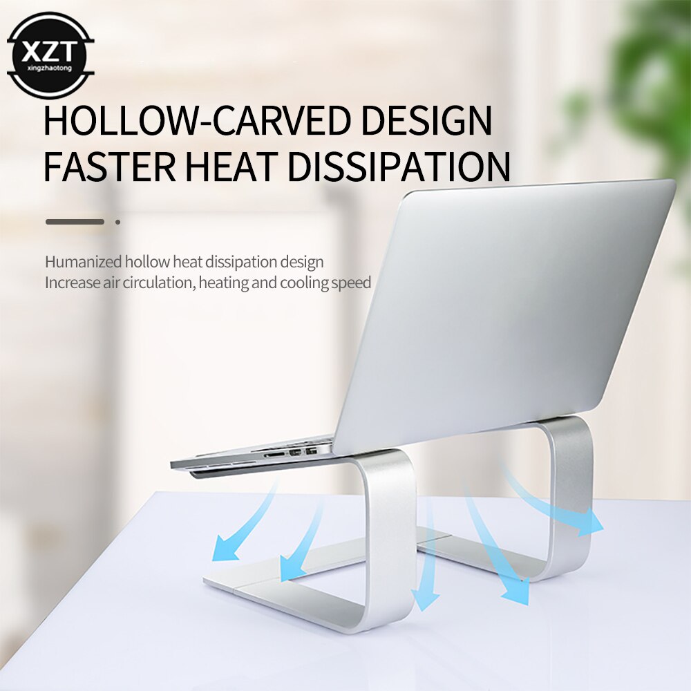 Vertical Laptop Stand Ergonomic Aluminum Laptop Computer Stand Laptop Riser Notebook Holder Stand Macbook Pro Support