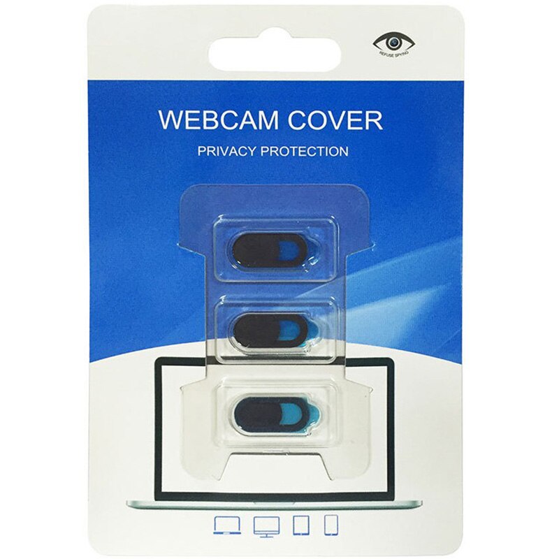 Neue Webcam Abdeckung Shutter Slider Kunststoff 3Pcs Kamera Abdeckung Web Computer Laptop PC liefern Tablet Privatsphäre Webcam abdeckung FV1: Schwarz