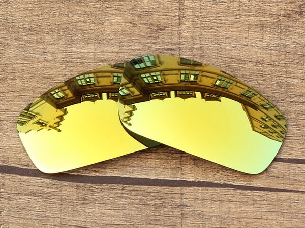 Vonxyz 20+ Color Choices Polarized Replacement Lenses for-Oakley Monster Pup Frame: 24K Mirror