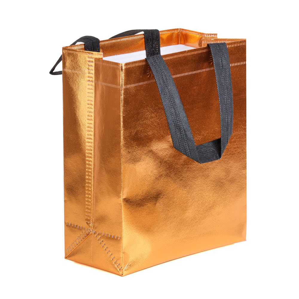 Bolsa de compras colorida de , bolsas de tela no tejida con asa, bolsas de embalaje de para de boda, postre, dulces, bricolaje, 2/5 Uds.: Gris claro / 40x32x8 cm