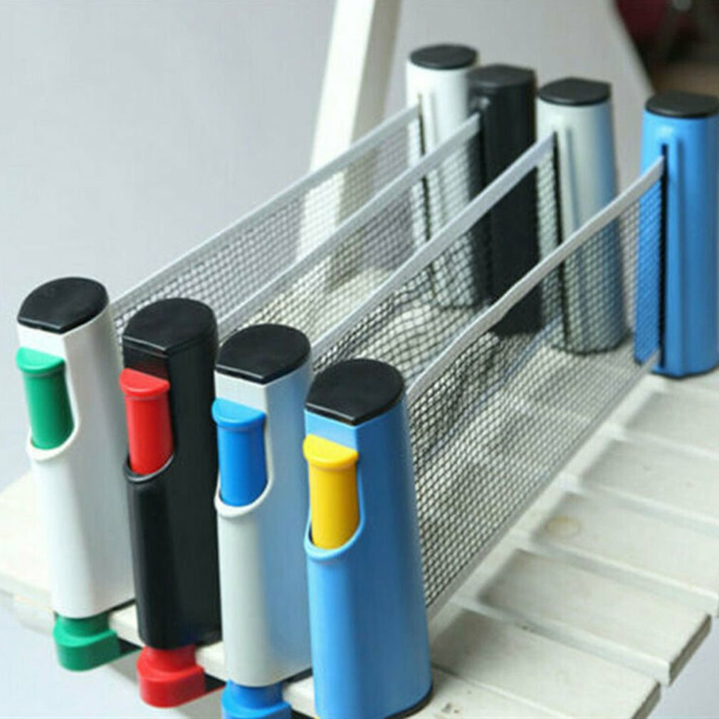 Portable Table Tennis Set Ping Pong Set With Retractable Net Indoor Outdoor Play Table Tennis Racket Sports Training Accessories