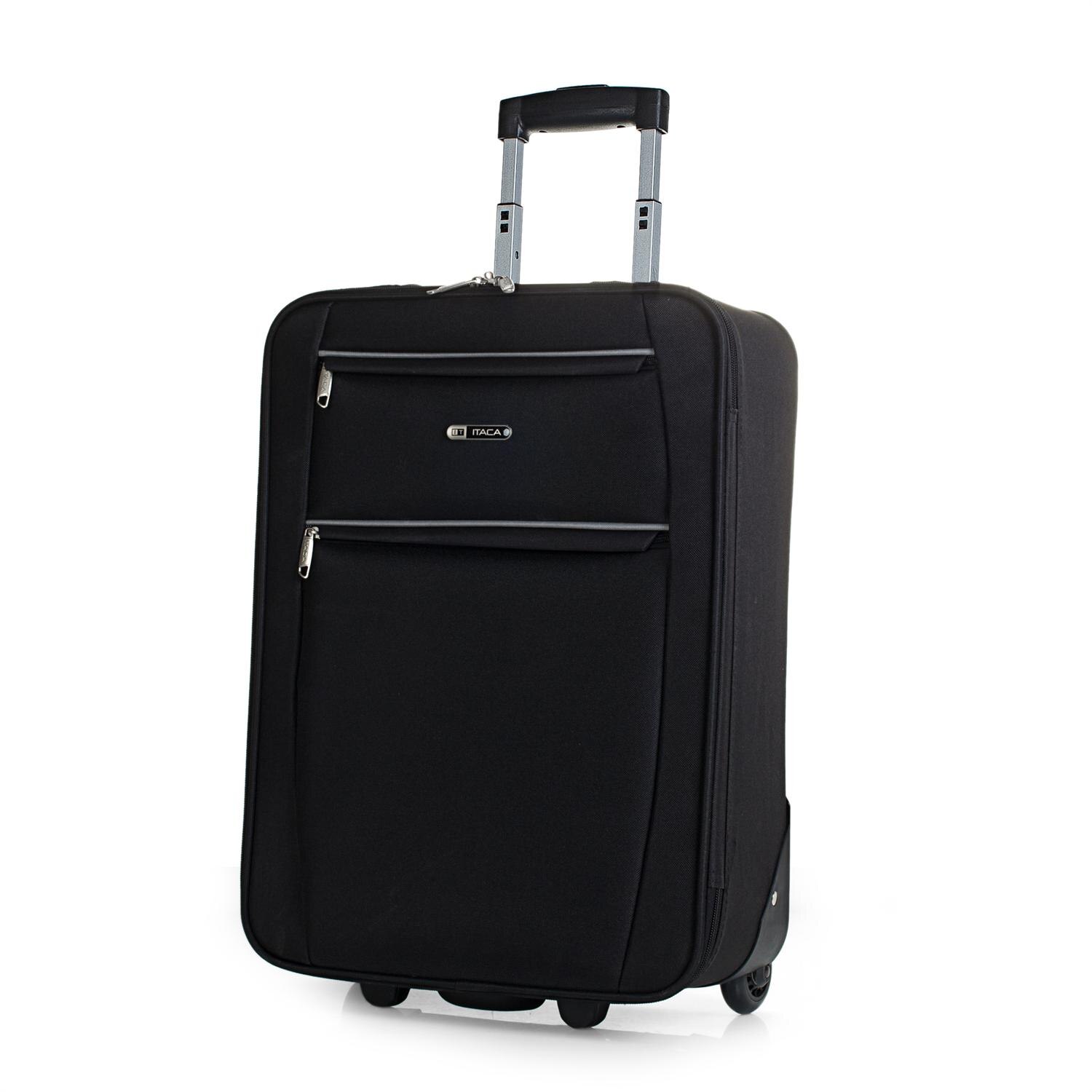 Itaca modèle Cassley valise trolley cabine Semirígida 50 Cm Polyester EVA poignée réglable, 2 poignées 2 roues roulettes faible coût