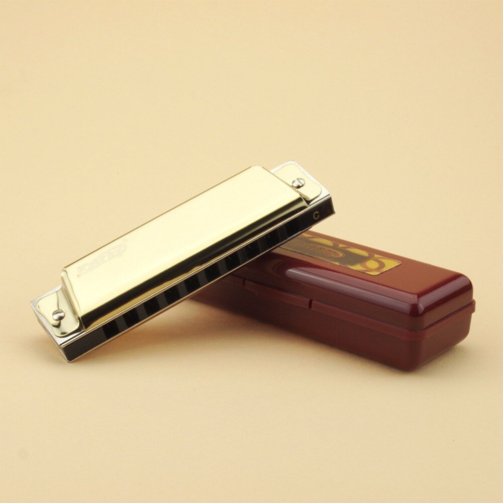 10 Hole Blues Harmonica Standard Key Of C 20 Tones Harmonica Blues Mouth Organ For Beginner Protable Musical