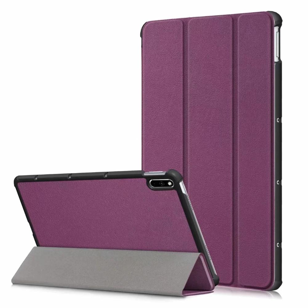 Sprawa dla Huawei MatePad 10.4 przypadku BAH4-L09 AL10 BAH3-W09 BAH3-AL00 W59 2022 szczupła PU skóra stań pokrywa Protector Shell: matepad 10.4-purple