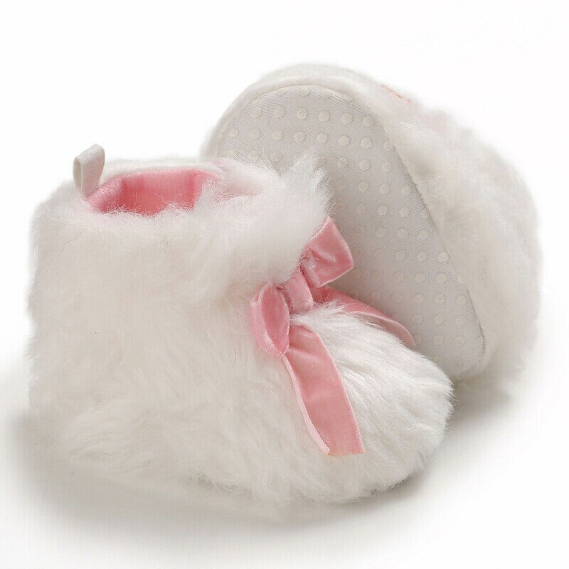 Merk babylaarzen baby peuter winter warme sneeuwlaarzen kind meisjes schoenen antislip strik effen zacht kinderen