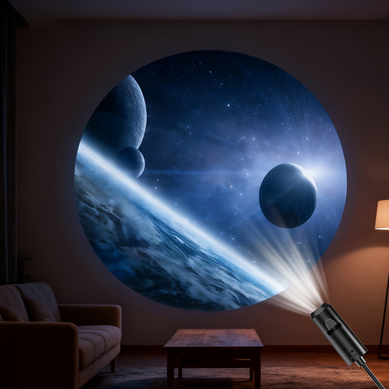 LED Galaxy Projection Light with 10 Picture Changes Starry Sky Night Light LED Galaxy Projector for Room Decoration