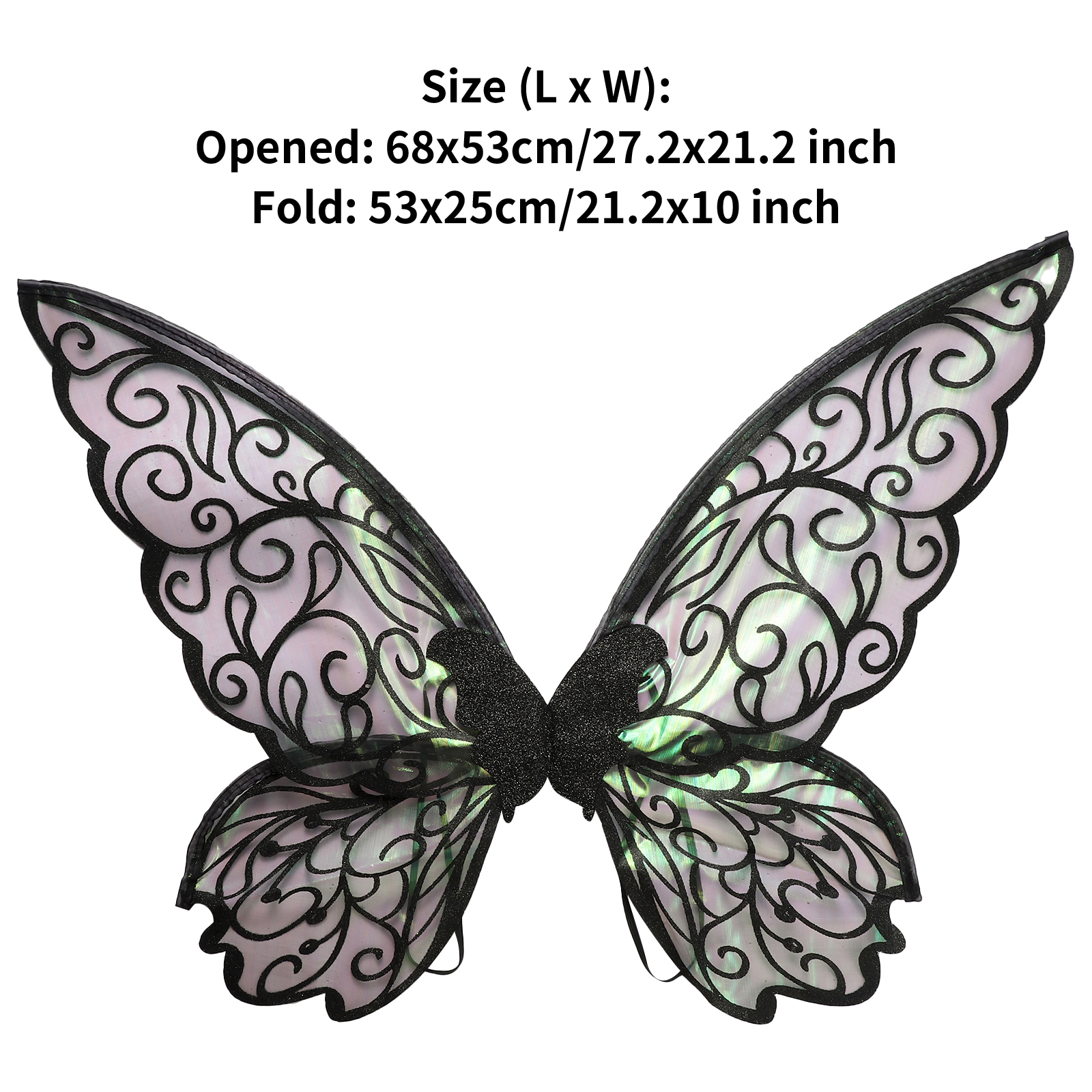 Feenflügel Kostüm Elf Engelsflügel Frauen Mädchen Prinzessin Cosplay Schmetterling Halloween Karneval Festival Performance Requisiten Dress Up