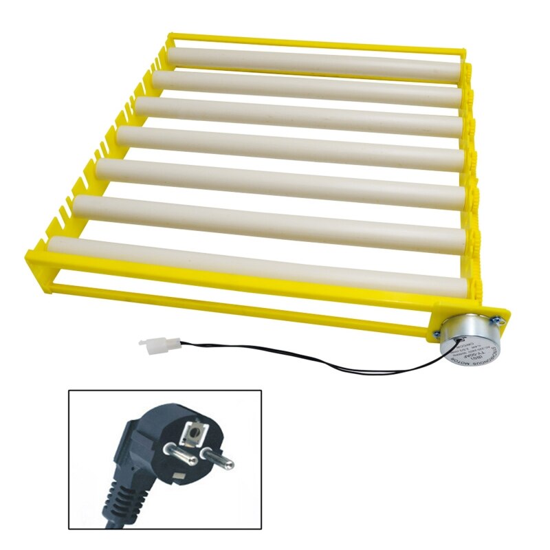 Automatyczna obracarka robić jaj obrotowych 360 stopni taca rolkowa kaczka przepiórka ptak drób jaja wylęgowe inkubator narzędzie robić inkubacji gospodarstwa: 42-220V-EU