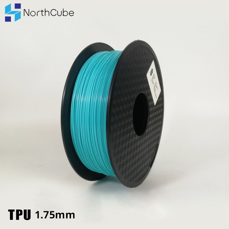 3d trykfilament tpu fleksibelt filament tpu flex plast til 3d printer 1.75mm 0.8kg 3d trykmaterialer himmelblåt: Default Title