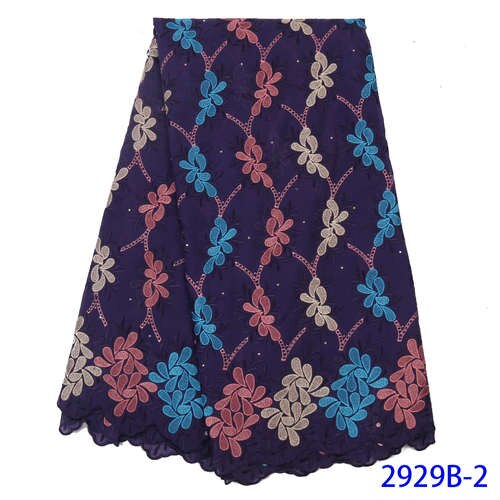 Afrikanischen stoff spitze , Neueste Grün Baumwolle spitze mit Diamanten, spitze Afrikanischen stoff für frauen KS2929B-4: Bild 2
