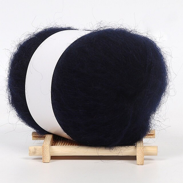 25G Zachte Dunne Mohair Garen Voor Breien Trui Fijne Pluche Wol Haak Garen Hand Geweven Garen Fiber Licht effen Kleur: 15