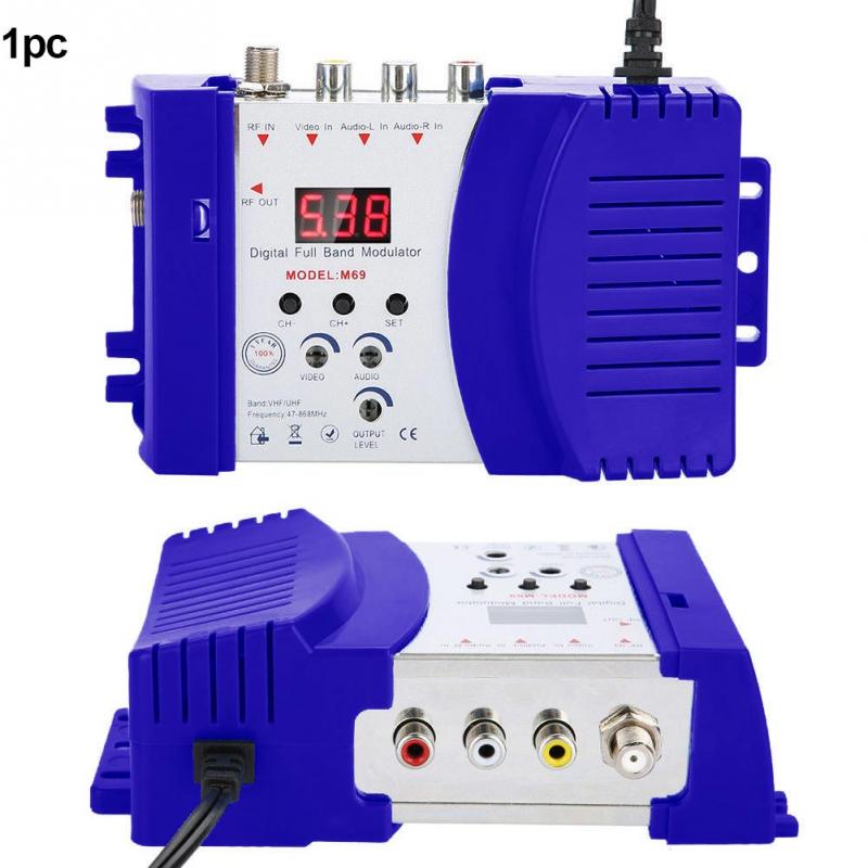 Home Modulator Digital RF Modulator AV to RF AV to TV Converter VHF UHF A Clearer Picture Easy To Install And Operate
