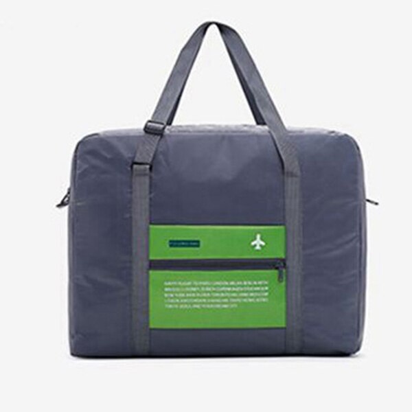 Borsa da palestra Sacchetto di acqua Pieghevole di sport Zaino Da Viaggio Pieghevole Impermeabile Terylene Uomini/Donne di sport di Grande Capacità Handag tutto'aperto: GreyGreen