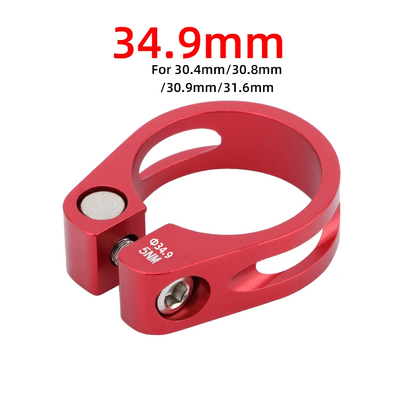 Meroca pince de Support de selle de vélo en alliage d'aluminium 31.8/34.9 Mm pince de Tube de selle pinces de Tube de selle de VTT: Gris clair
