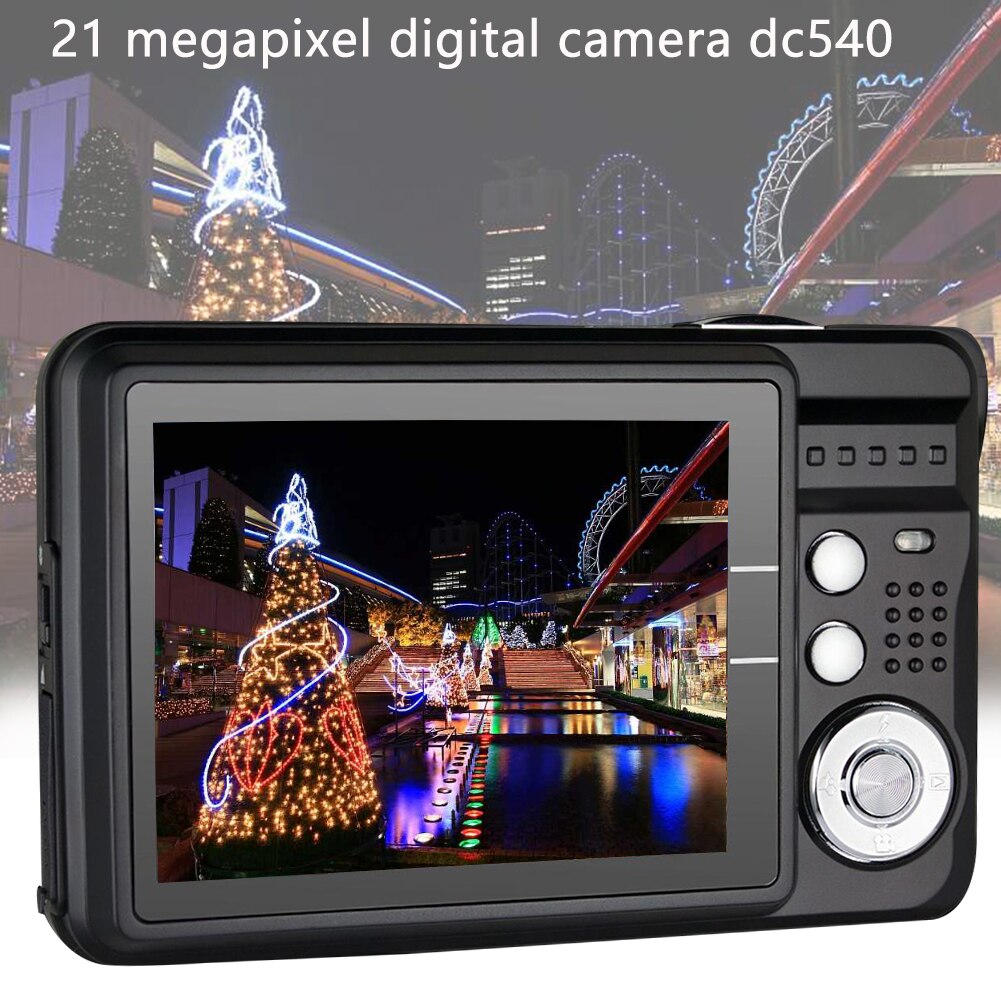 2100MP Outdoor Camping Kids Adults Selfie 8X Zoom Video Recording Mini Digital Camera USB Rechargeable Travel LCD Display