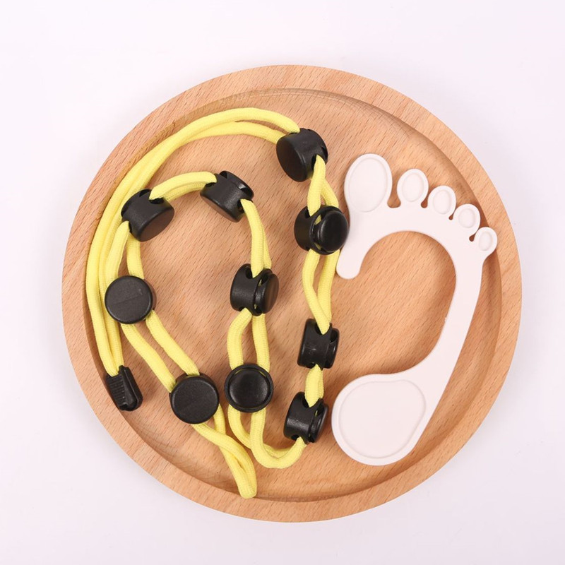 Socks Storage Organizer Sock Adjustable Non-slip Hanging Rope Hook Clips Sock Cleaning Aid Tool Socks Drying Hanger Clothesline: yellow
