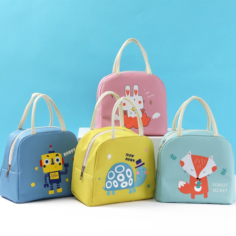 Kreative cartoon serie lunch tasche Kälte & isolierung Oxford tuch gürtel nette tier tragbare lunch box tasche