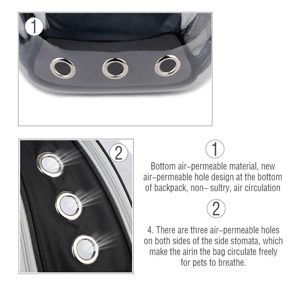 Portable Pet Cat Backpack Foldable Multi-Function Pet Dog Carrier Bag Large Space Capsule Bubble Shoulder Pet Backpack Tent Cage