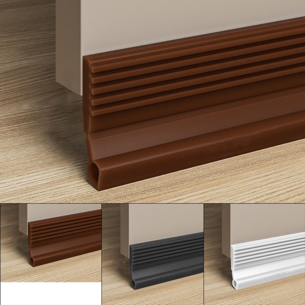 Soundproof Door Bottom Sealing Strip Insect Prevention Self-adhesive Draught Excluder 100cm Home Door Draft Stopper Dorm