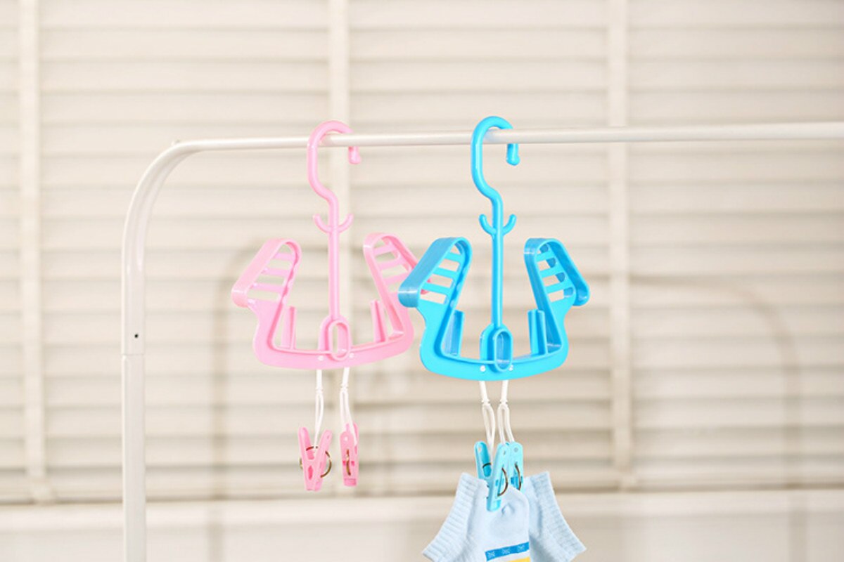 Multifunctionele droogrekken Thuis essentieel Multifunctionele Opvouwbare hang Drogen schoenenrek hanger 5ZCF179