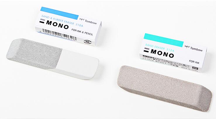 Tombow mono viskelæder 510a sand og gummi viskelæder til blæk og blyant 512a japan es -512a es -510a