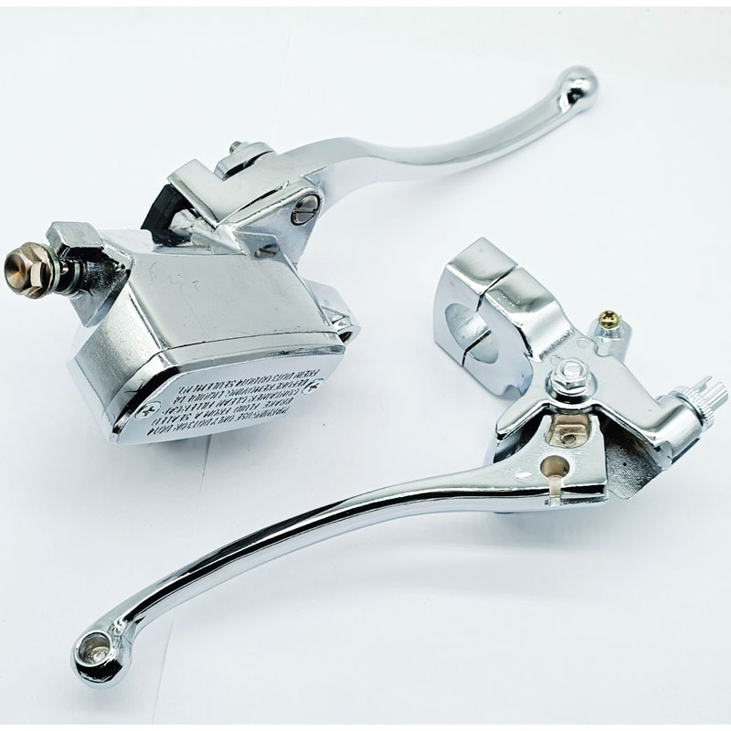 Palanca de embrague de freno hidráulico, cilindro maestro para galvanoplastia de 25MM, adecuado para Honda CB400SF/Yamaha/Suzuki, manija de embrague izquierda