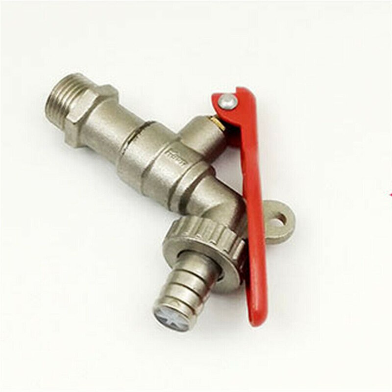 1/2 tums mässingstråd vattenkran låsbar kran trädgårdsslangkran med lås vattentankanslutningsverktyg