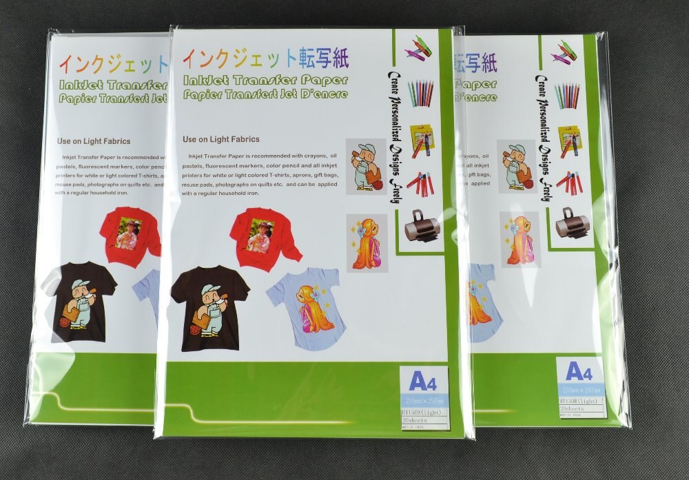 (A3*10pcs) Dark Iron on Inkjet Heat Transfer Paper A3 For T shirts