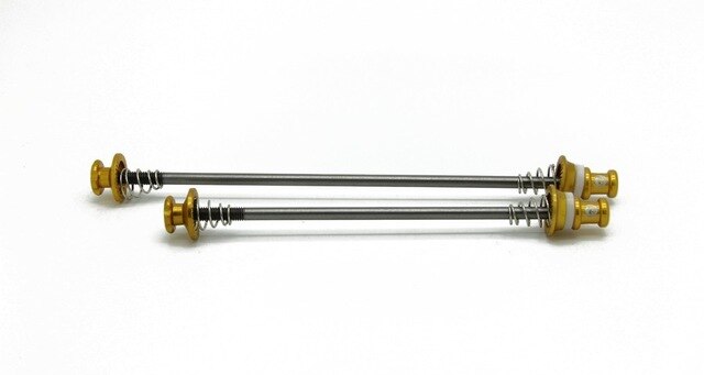 Cykel hjulnav spyd quick release bolt qr mtb landevejscykel titanium cykel quick release for 100 bag 130/135mm hjul nav: 13 gule