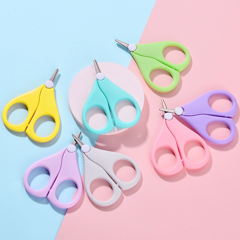 Nail Care Baby nail clipper short mouth nail clipper baby nail clipper safety care round head scissors Nail Care