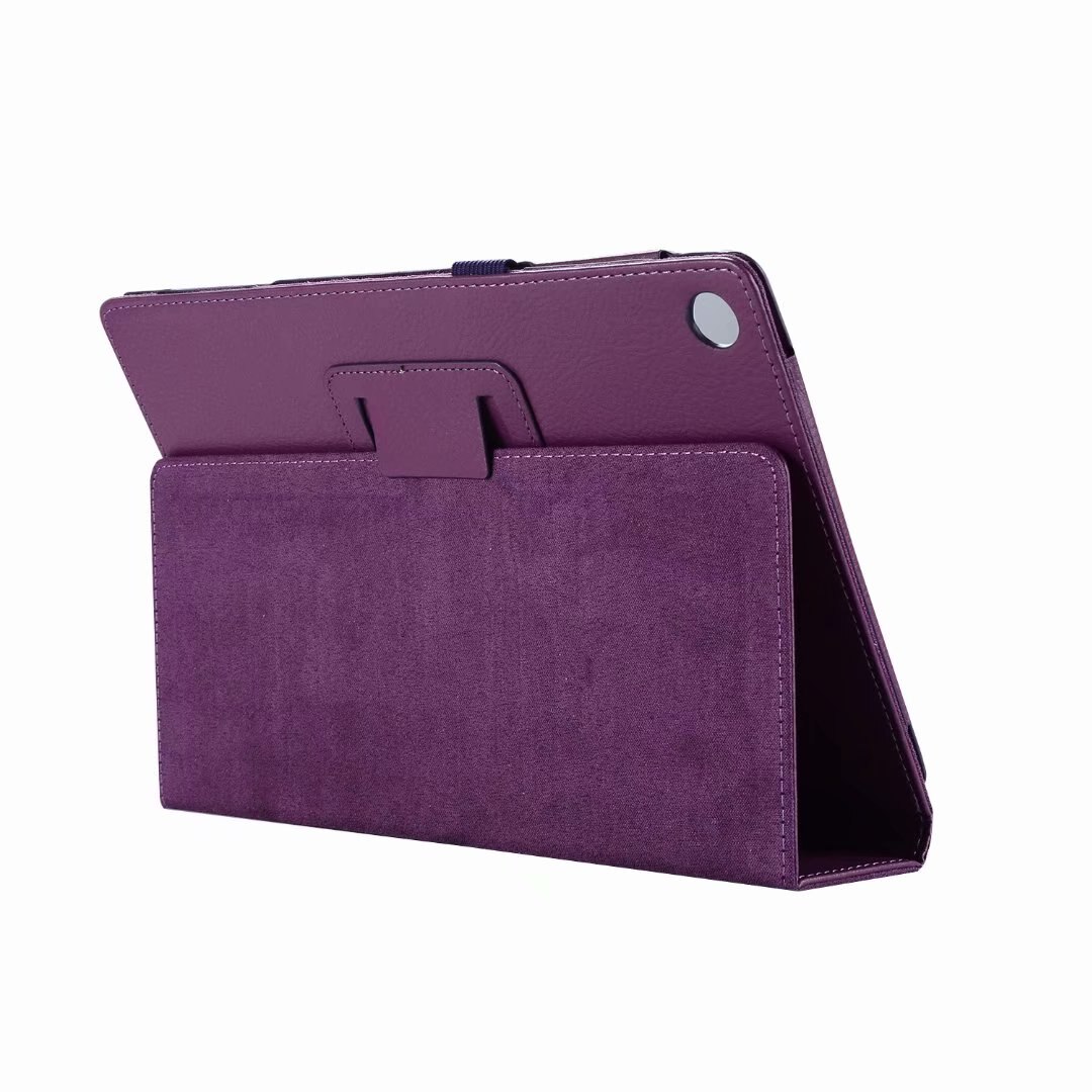 Pokrywa dla Lenovo Tab 4 10 Plus TB-X704F X704L X704 PU skórzany futerał na Tablet Capa dla Lenovo TAB4 10 "TB-X304F X304L odwróć pokrywa: FIOLETOWY